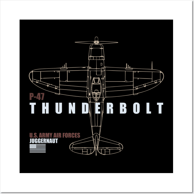 P-47 Thunderbolt Wall Art by TCP